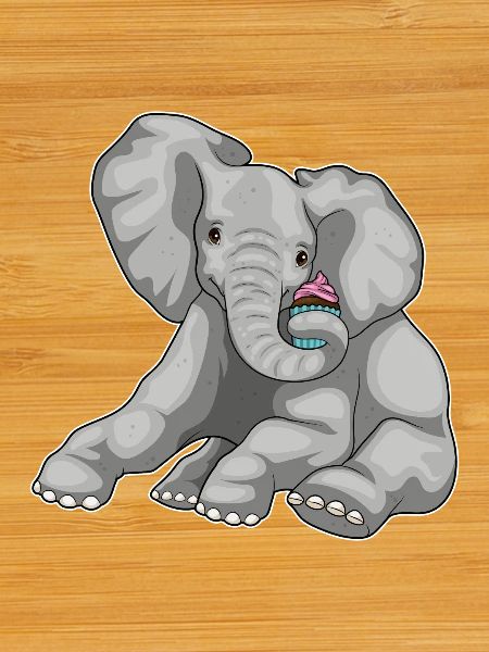 Cupcake éléphant