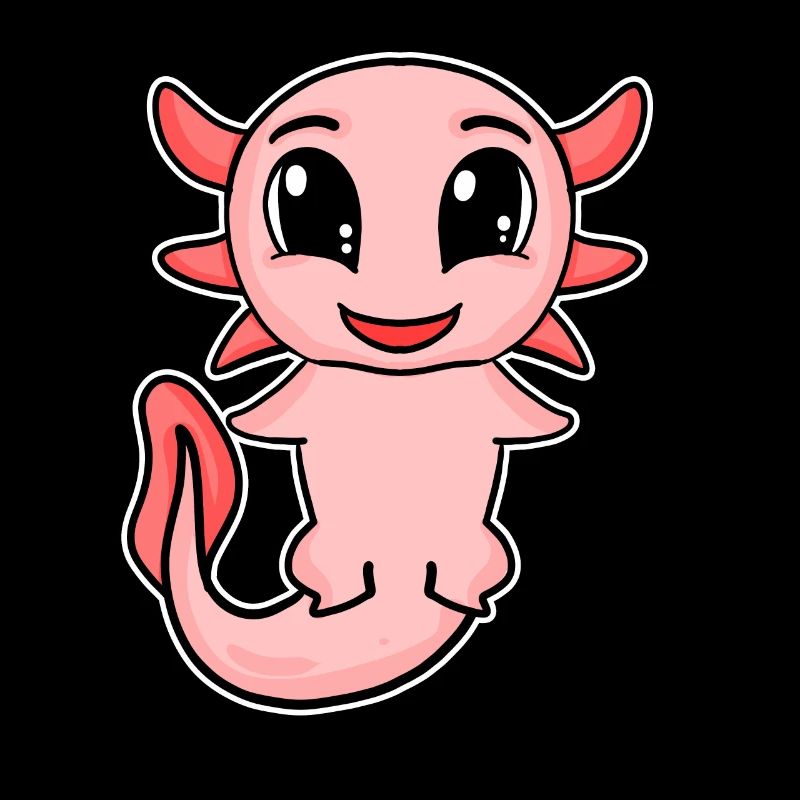 Axolotl Motiv Kinder Niedlich