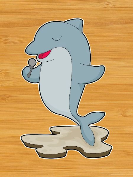 Dolphin Singer Microphone Singing