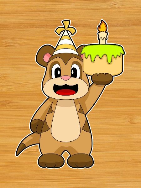Gâteau d’anniversaire de suricate