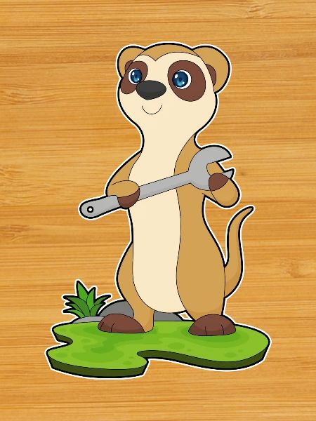 Clé artisanale suricate