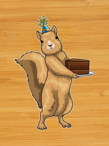 Squirrel Birthday Cake
