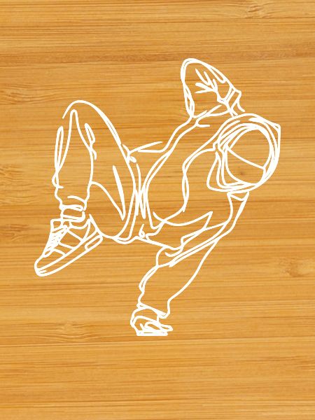 Breakdancer Zeichnung