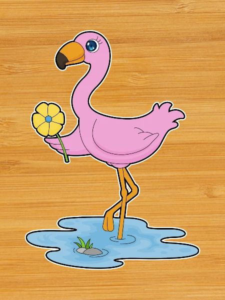 Fleur de flamant rose