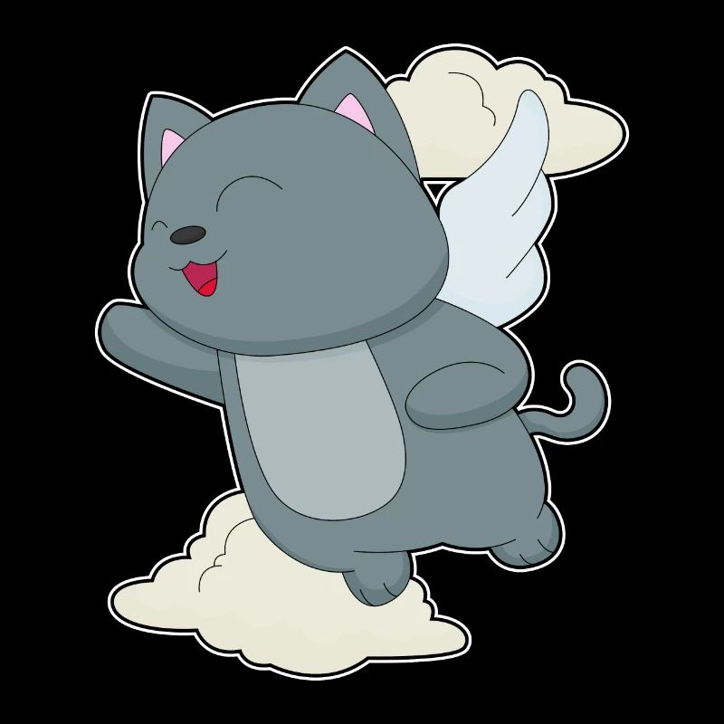 Cat Angel Wings