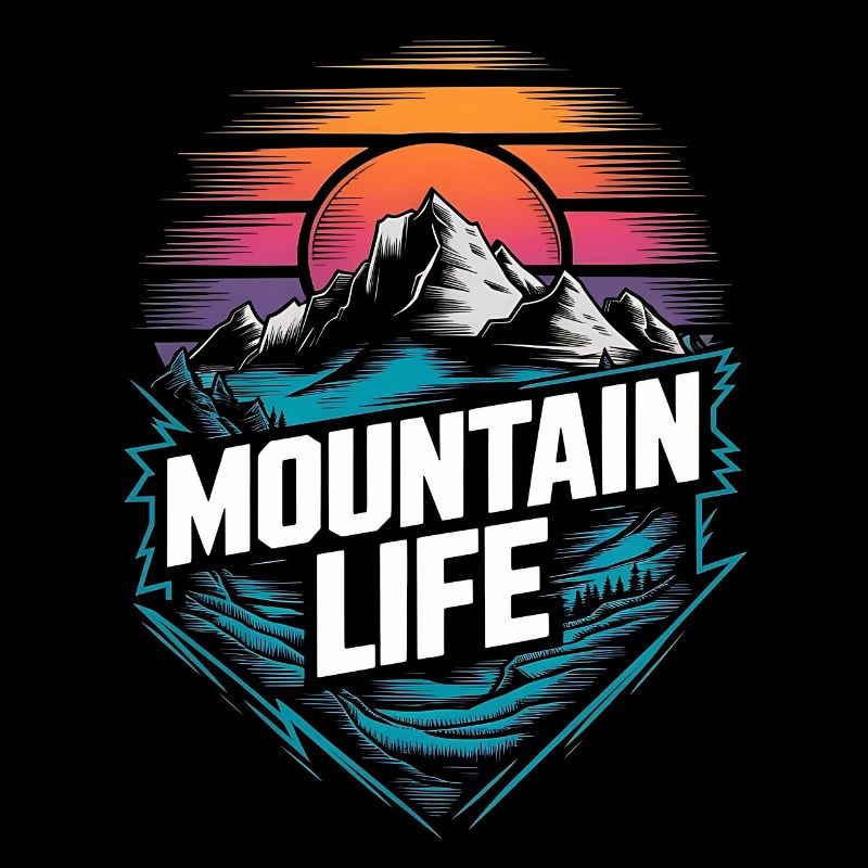 Energetic Mountains and Sunset