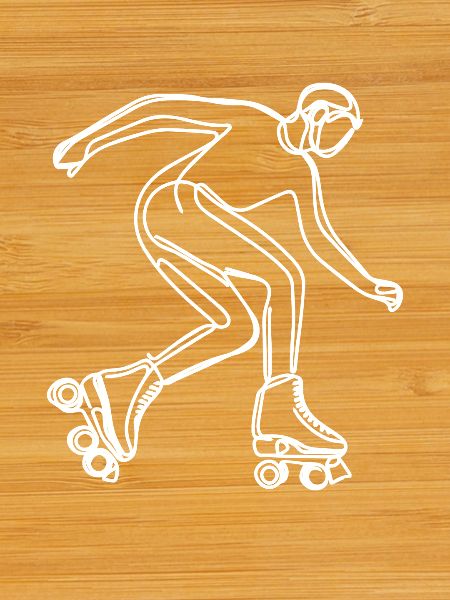 Roller Skater Drawing