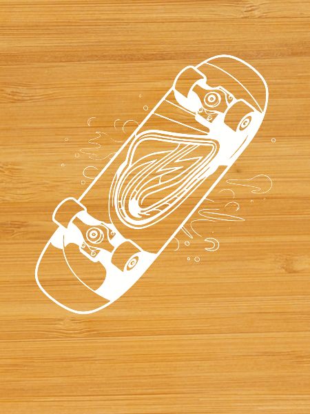 Skateboard Zeichnung