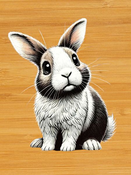 Adorable bunny illustration