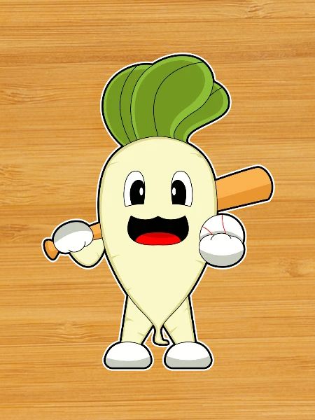 Radieschen Baseball Baseballschläger