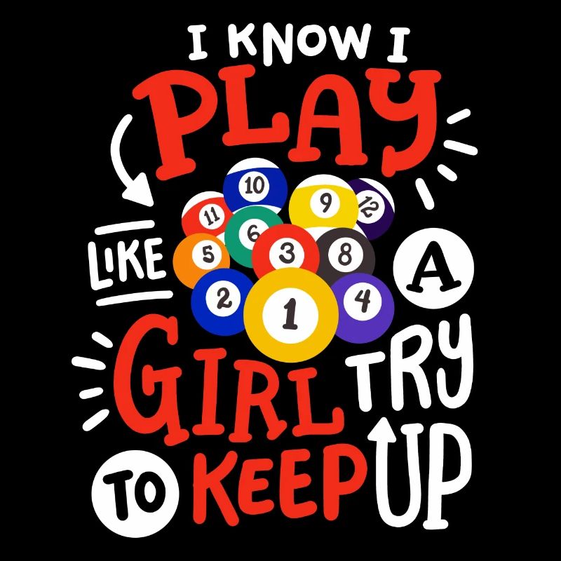 Poolspielerin Mädchen Billard