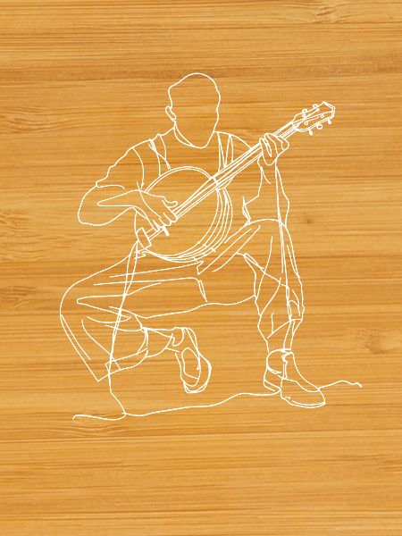 Banjo Player Drawing