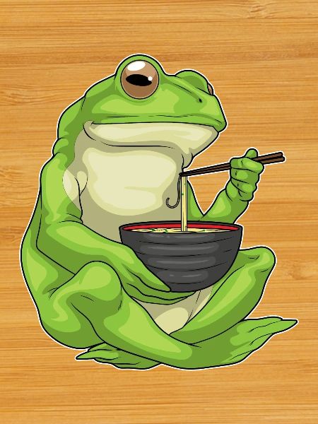 Frog Cook Ramen Cooking