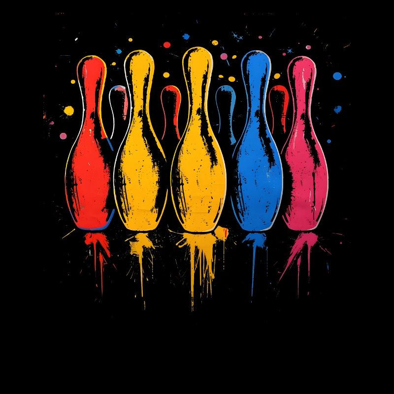 Bowling Farbkleckse