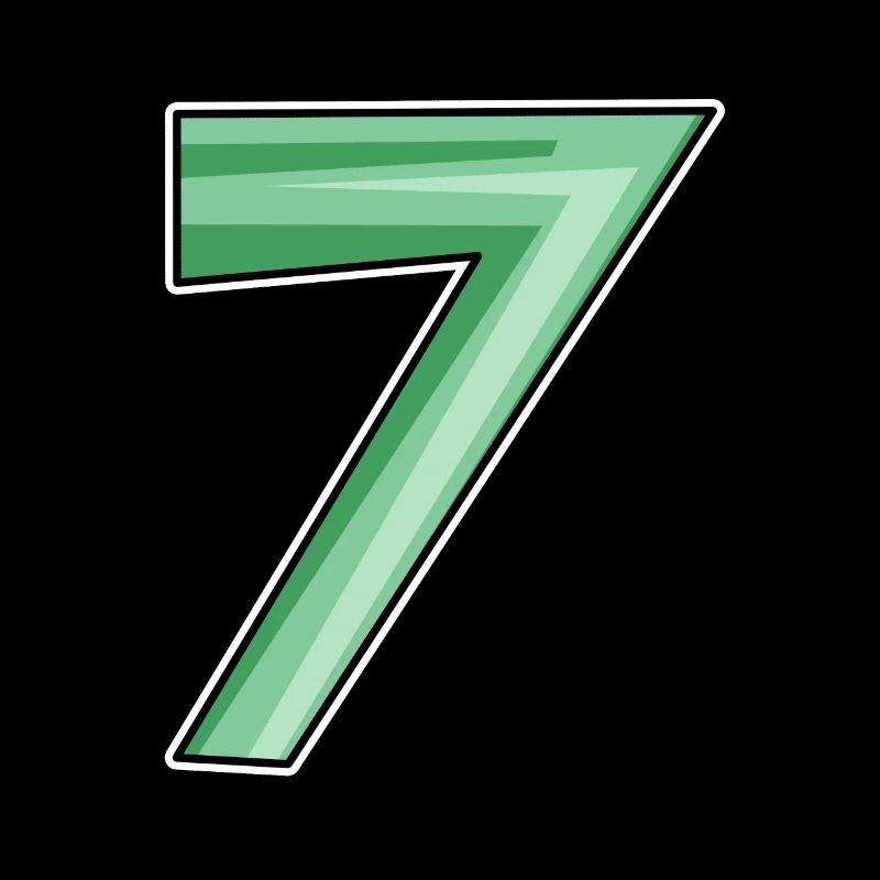 Motif sept numéro 7