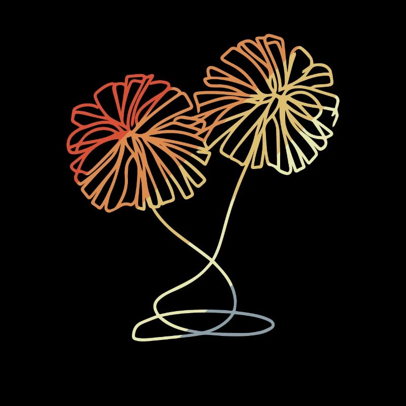 Cheerleader Pompons Skizze