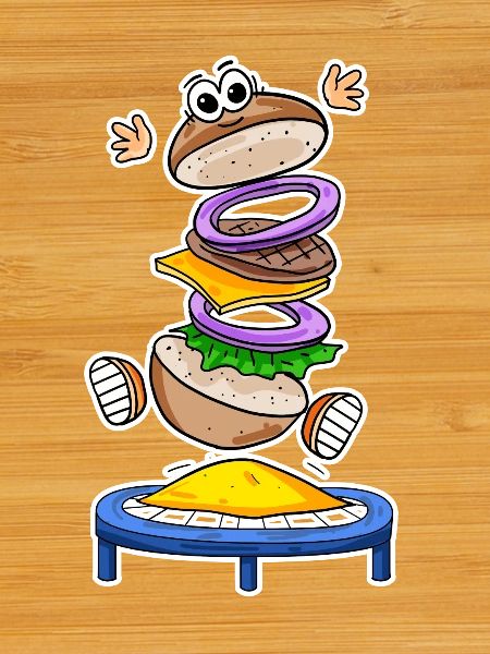 Trampoline Burger Restauration rapide