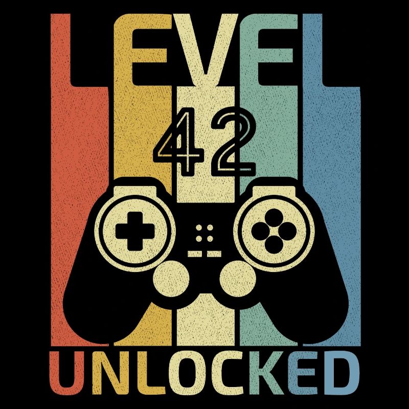 Level 42 Freigeschaltet Lustiger Videospieler 42. Geburtstag