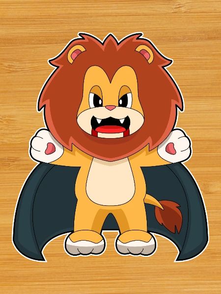 Lion Halloween Vampire