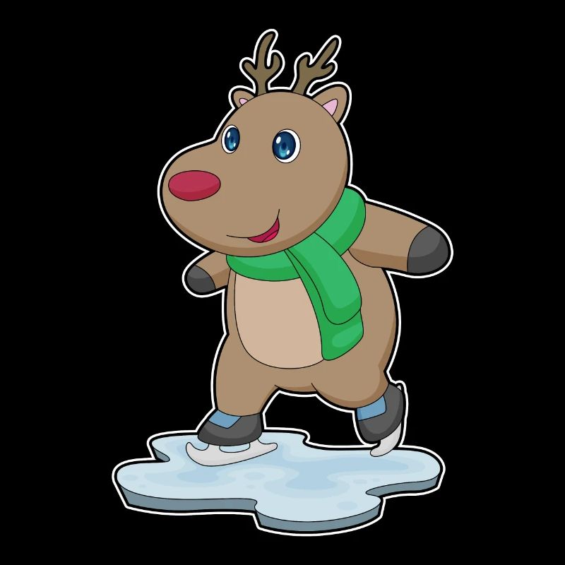 Patins à glace renne