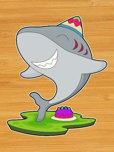 Gâteau d’anniversaire requin
