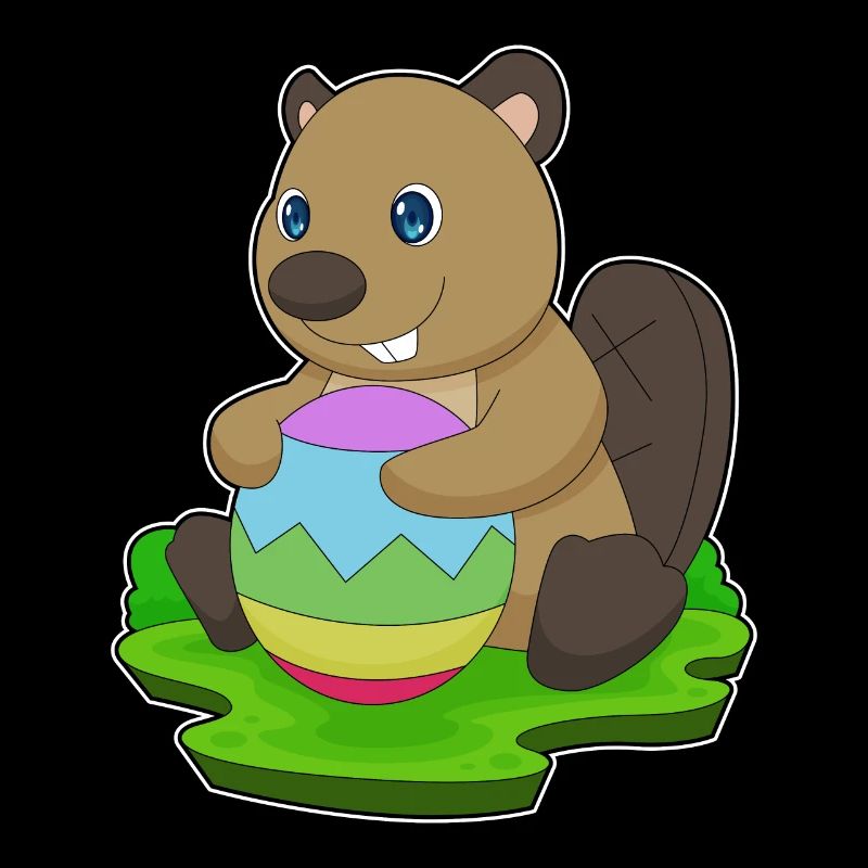 Oeuf de Pâques Castor