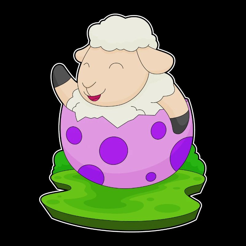 Oeuf de Pâques de brebis
