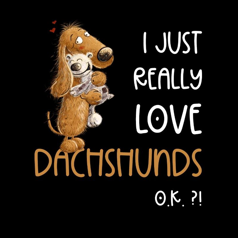 J’aime vraiment les teckels teckels