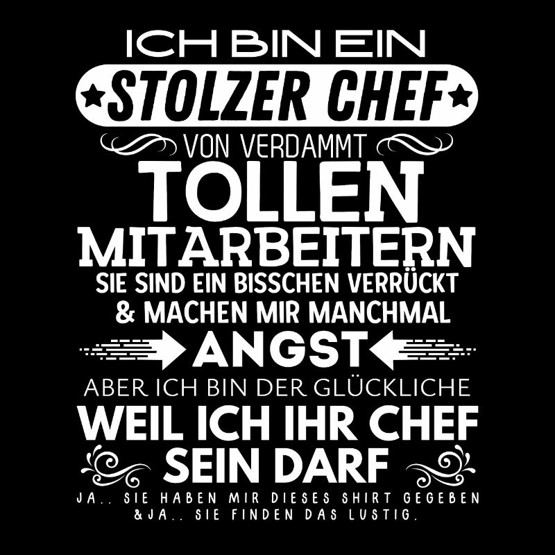 Stolzer Chef Von Verdammt Tollen Mitarbeitern