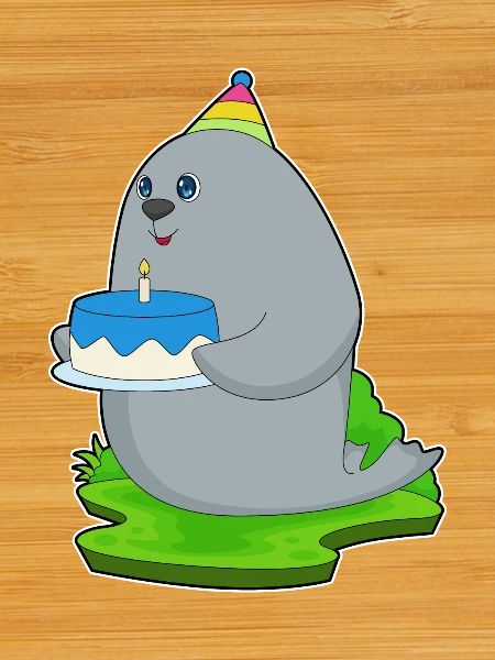 Gâteau d’anniversaire de phoque
