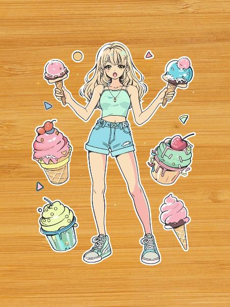 Eiscreme Mädchen