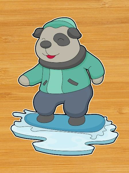 Dog Snowboarder Snowboard