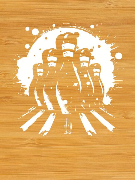 Bowling Pins Drawing
