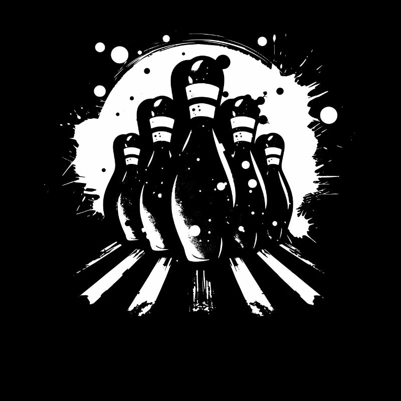 Bowling Pins Drawing