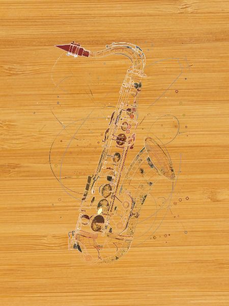 Saxophone Line Art