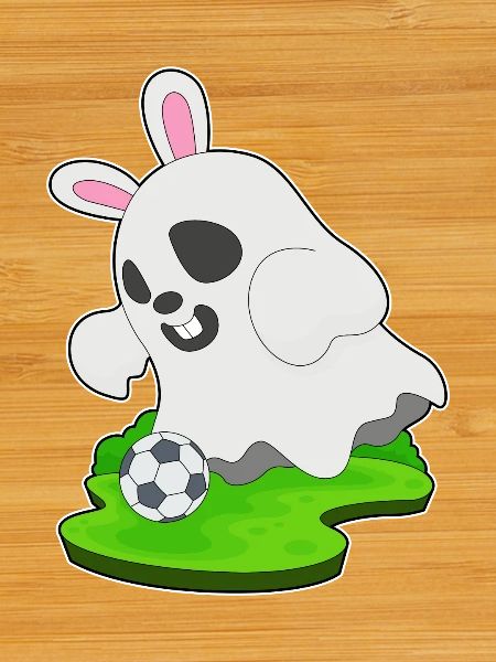 Geist Halloween Fußball