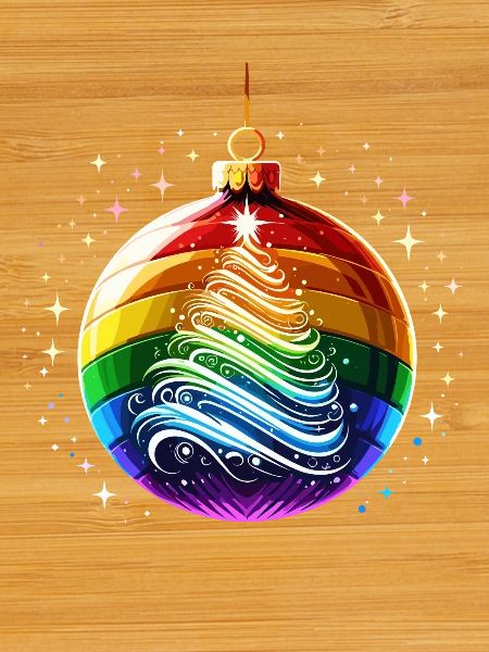 Rainbow Christmas Ball
