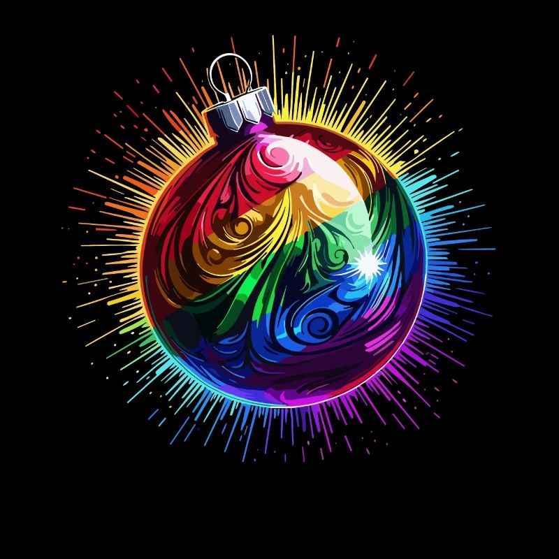 Regenbogen Weihnachtskugel LGBTQ Weihnachten