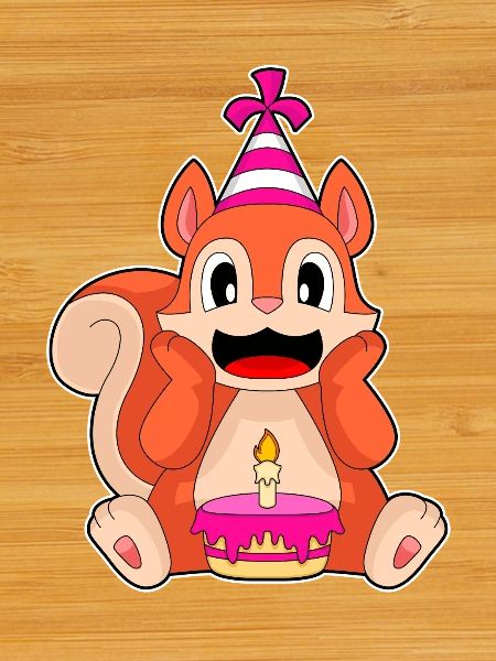 Squirrel Birthday Cake