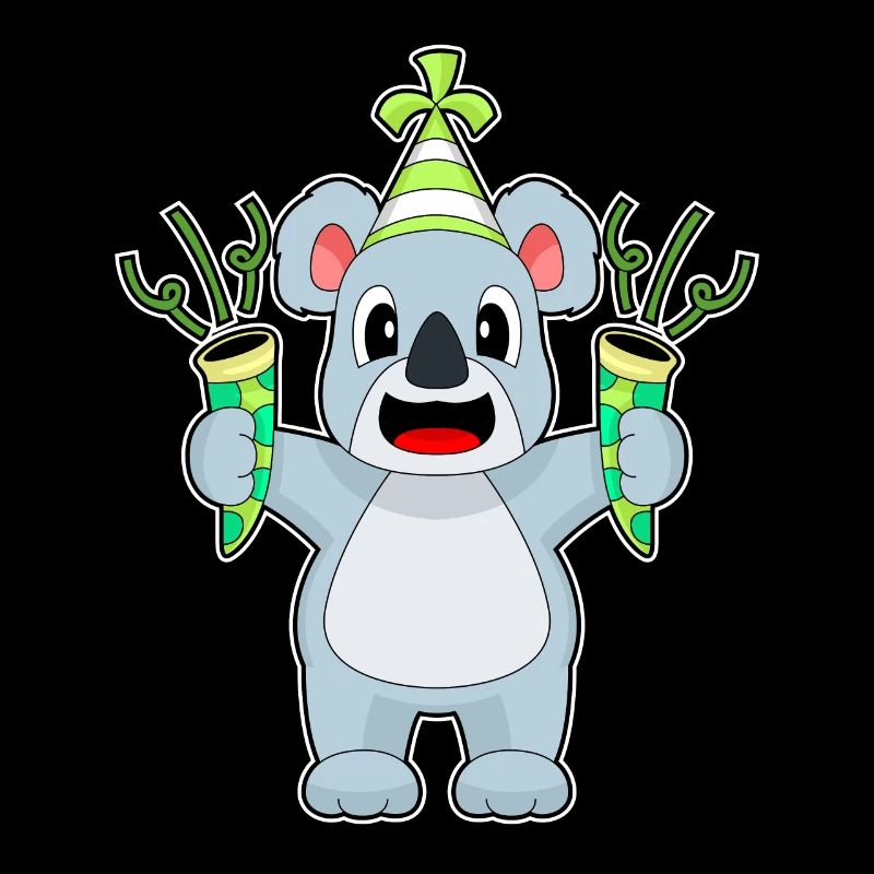 Koala Geburtstag Partyhut
