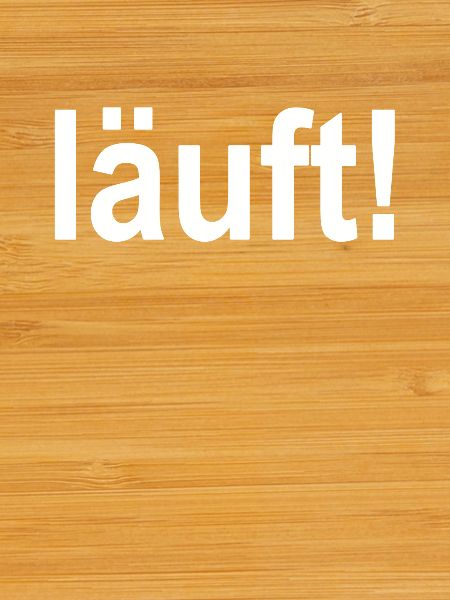 Läuft! Textdesign Kontrast