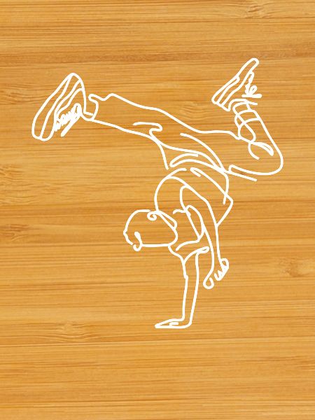 Breakdance garçon dessin