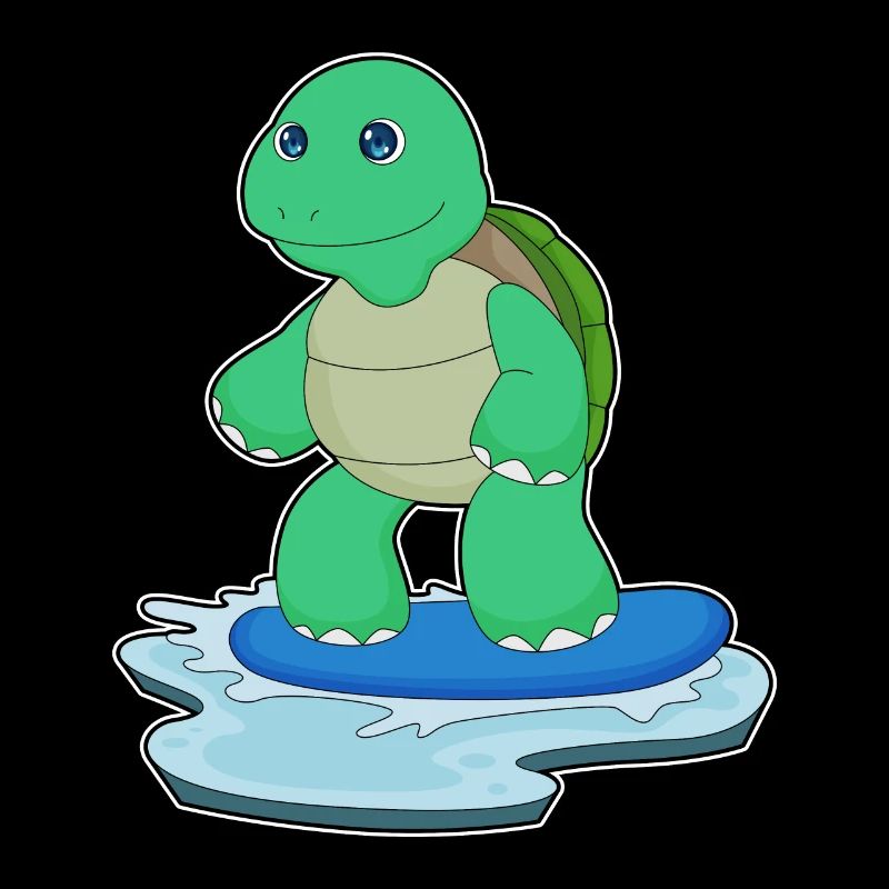 Turtle Snowboarder Snowboard