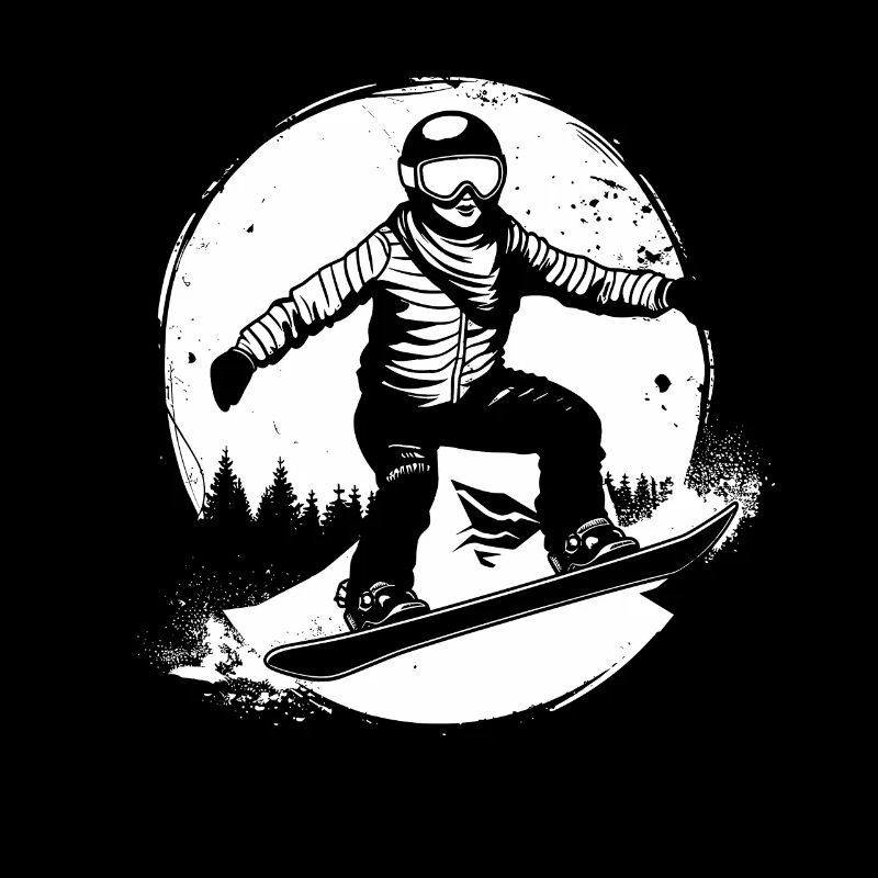 Dessin de snowboarder