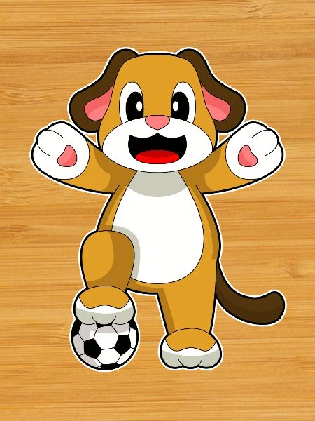 Dog Soccer Player Soccer