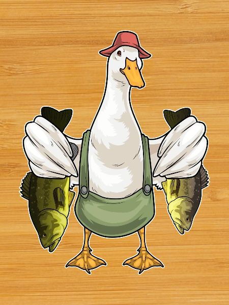 Pêche au canard pêcheur