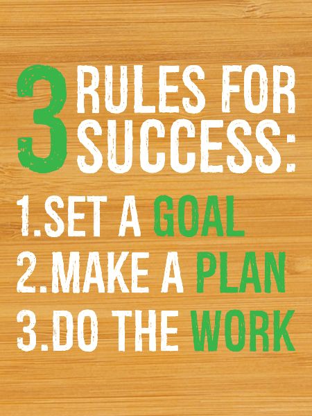3 rules for success