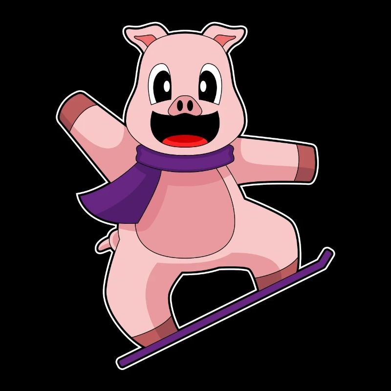 Pig Snowboarder Snowboard