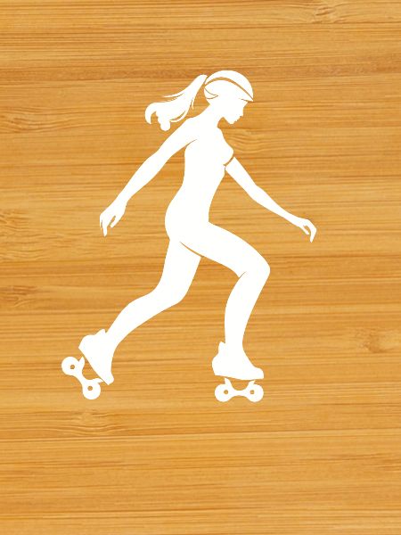 Roller Skating Girl Sketch