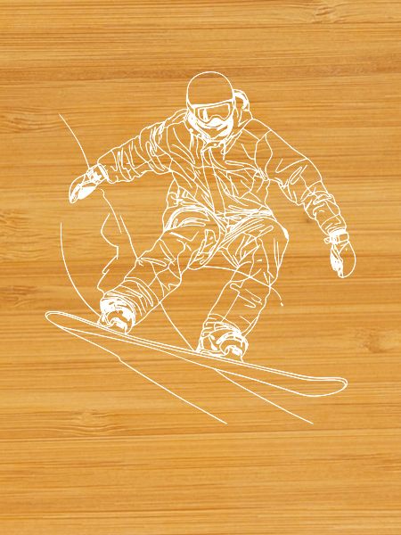 Dessin de snowboarder